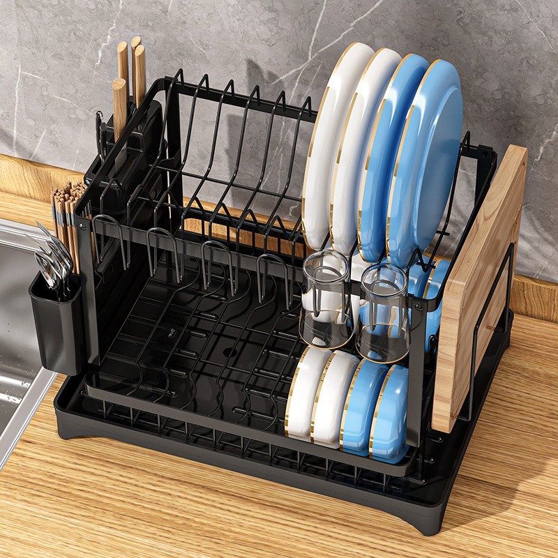Commercial Kitchen Floor Drain - 이중 구조 대용량 식기 건조대 |