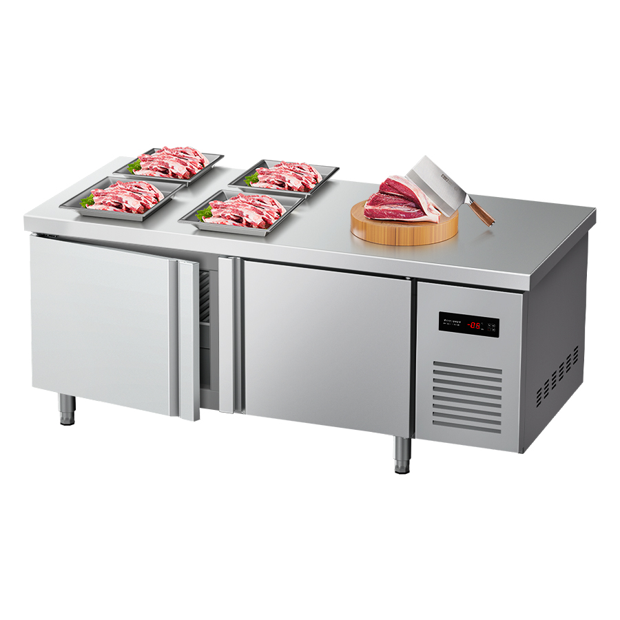 Commercial Kitchen Prep Table With Storage - YINZHENG 1.5m 상업용 직냉식 작업대 냉장고,