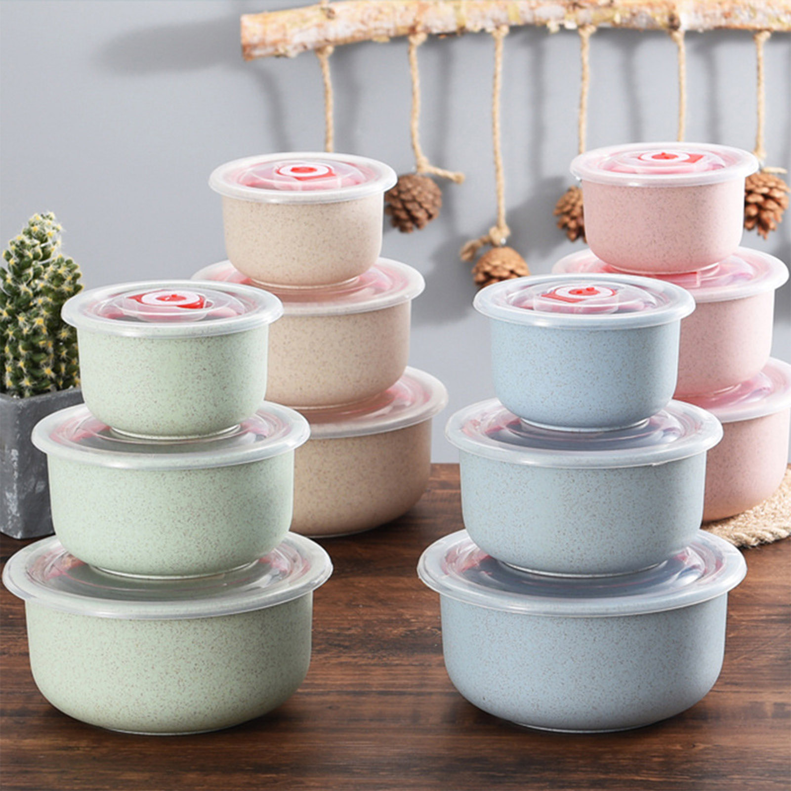 Commercial Kitchen Utensil Organizer - 3개 세트 음식 보관 용기 도시락