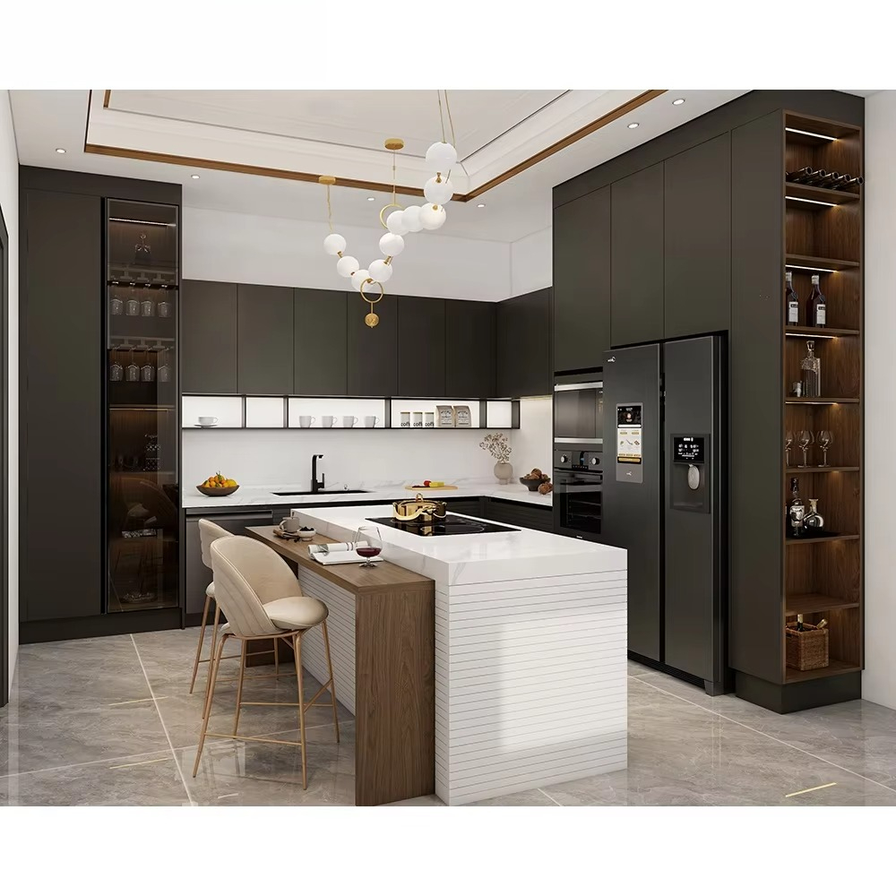 Commercial Kitchen Manufacturers - 중국 상업용 제조업체 모던 멜라민 목재