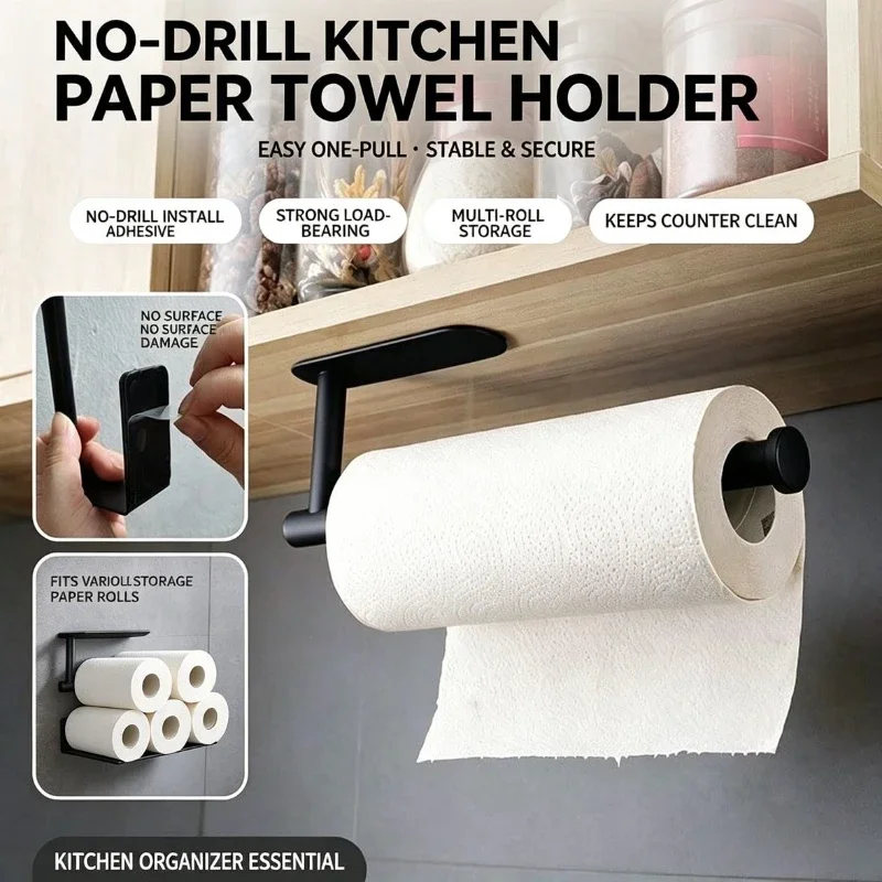 Commercial Kitchen Towels - 종이 롤 홀더 수건 걸이 벽걸이