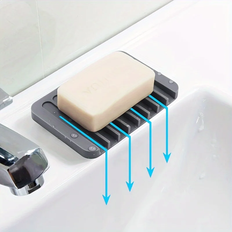 Commercial Kitchen Utensil Organizer - 새로운 1PC 실리콘 배수 비누 받침대