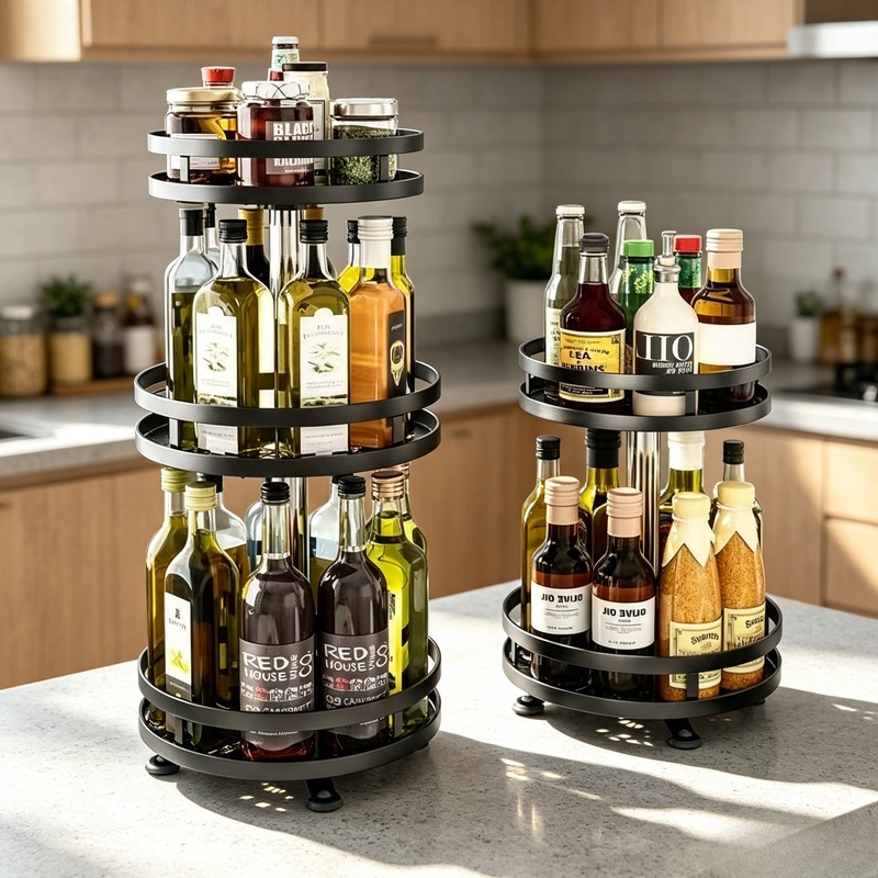 Commercial Kitchen Utensil Organizer - 360 ° 도수 조절 가능한 회전식