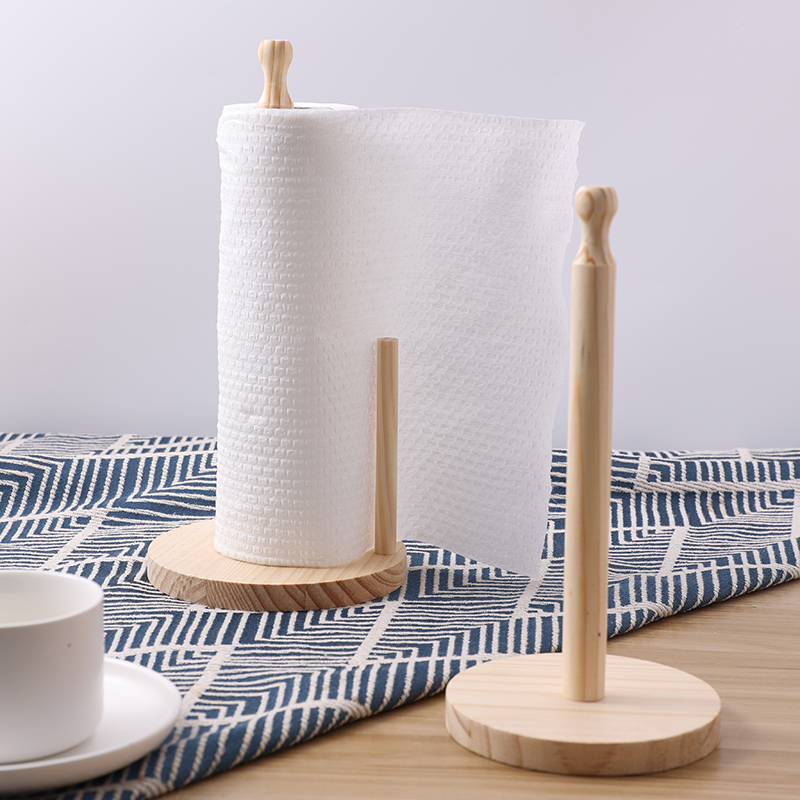 Commercial Kitchen Towels - 1개 나무 스탠딩 페이퍼 타월 홀더