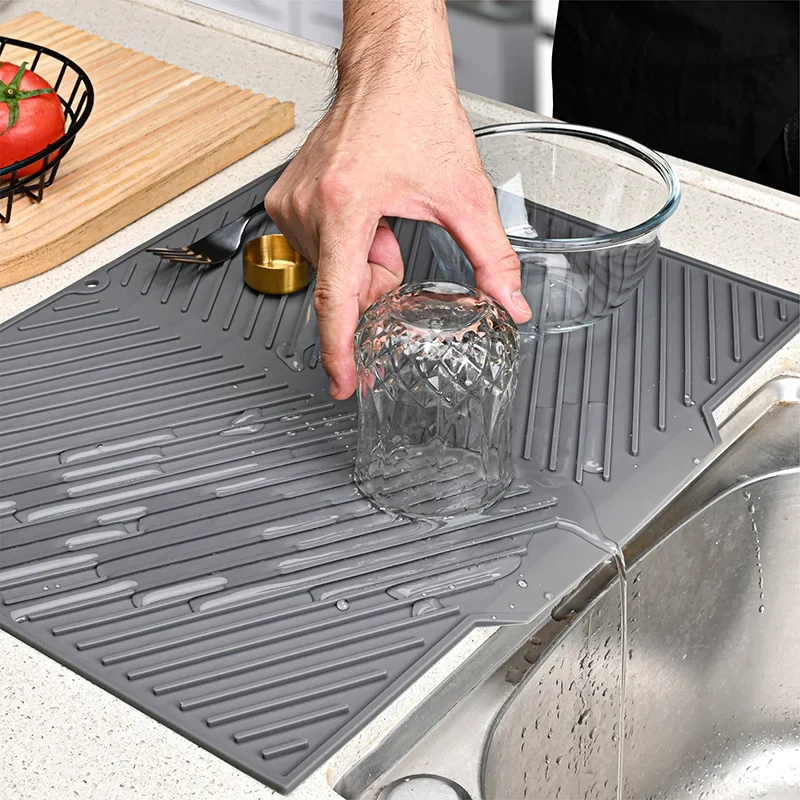 실리콘 접시 배수 매트, 냄비 접시 배수 매트 주방 팬 - Commercial Kitchen Floor Drain 리뷰 및 가격