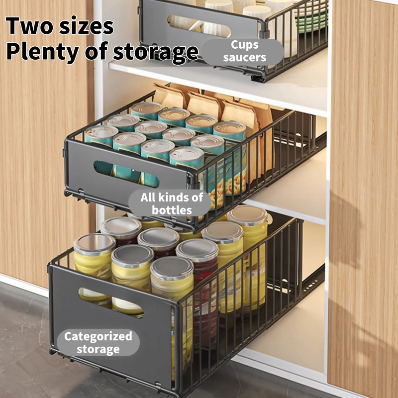 슬라이드 레일이 있는 주방 수납 선반 1개, 풀아웃 주 - Commercial Kitchen Utensil Organizer 리뷰 및 가격