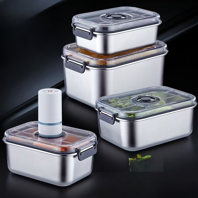 스테인리스 스틸 진공 음식 용기, 밀폐형 주방 보관함  - Commercial Kitchen Utensil Organizer 리뷰 및 가격