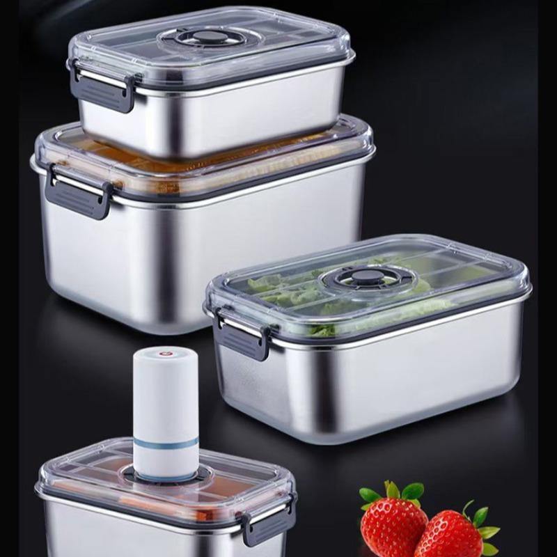스테인리스 스틸 진공 음식 용기, 밀폐형 주방 보관함  - Commercial Kitchen Utensil Organizer 리뷰 및 가격