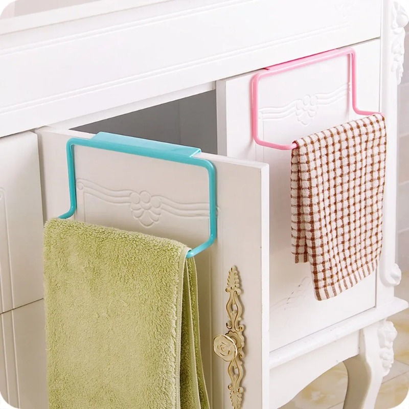 1PC 플라스틱 교수형 홀더 수건 걸이 다기능 찬장 캐 - Commercial Kitchen Towels 리뷰 및 가격
