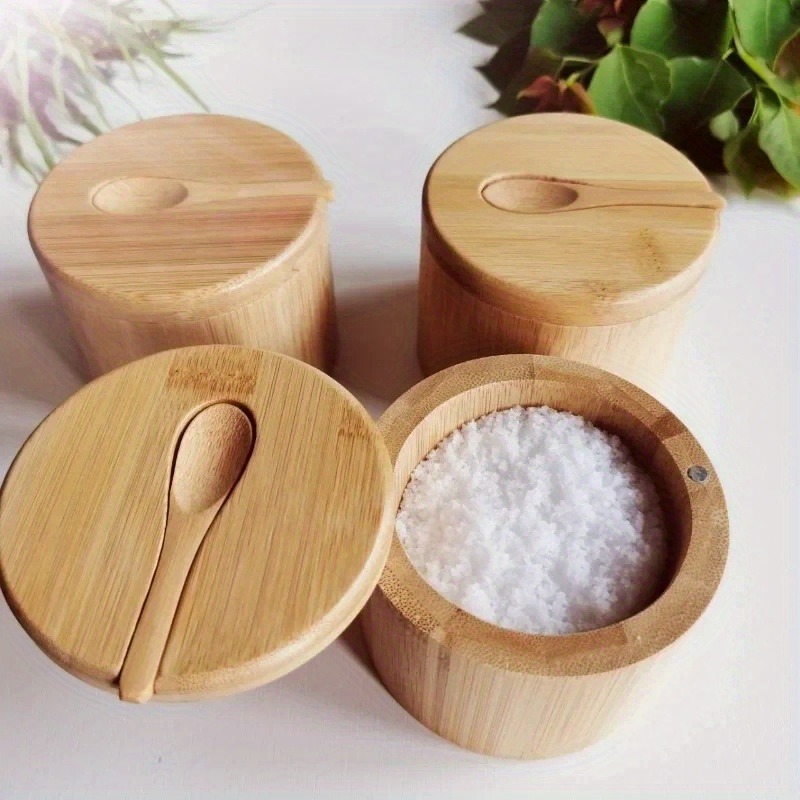 대나무 소금 후추 양념통 세트 나무 조미료통 다용도 주 - Commercial Kitchen Utensil Organizer 리뷰 및 가격