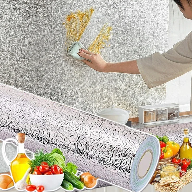 알루미늄 호일 기름 방지 주방 벽 스티커 셀프 접착 방 - Commercial Kitchen Wall 리뷰 및 가격