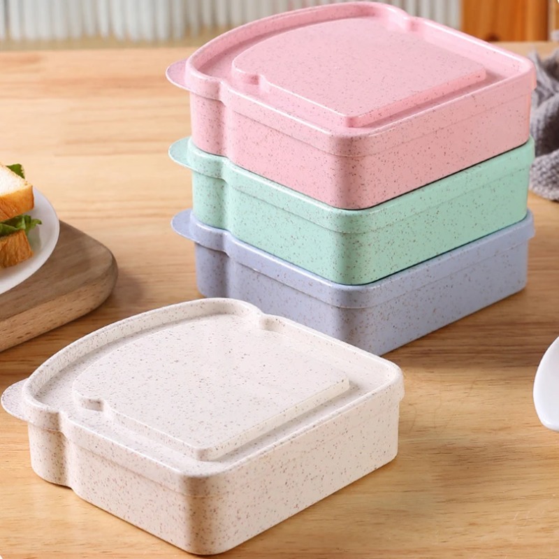 1/4pcs 재사용 가능한 도시락 샌드위치 상자(뚜껑  - Commercial Kitchen Utensil Organizer 리뷰 및 가격