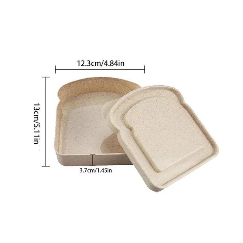 1/4pcs 재사용 가능한 도시락 샌드위치 상자(뚜껑  - Commercial Kitchen Utensil Organizer 리뷰 및 가격