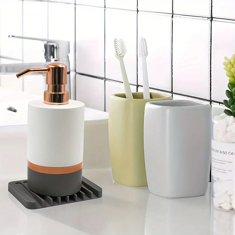 새로운 1PC 실리콘 배수 비누 받침대 무타공 미끄럼  - Commercial Kitchen Utensil Organizer 리뷰 및 가격