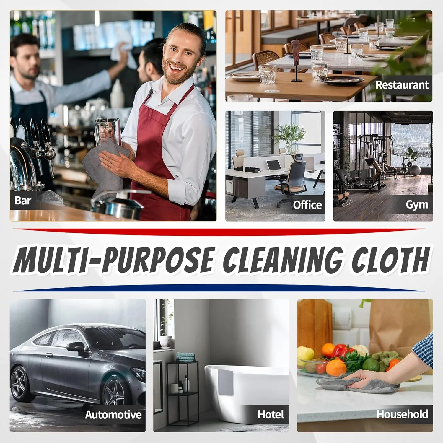 1/50pcs 마이크로 화이버 청소 천 세척을위한 흡수 - Commercial Kitchen Towels 리뷰 및 가격