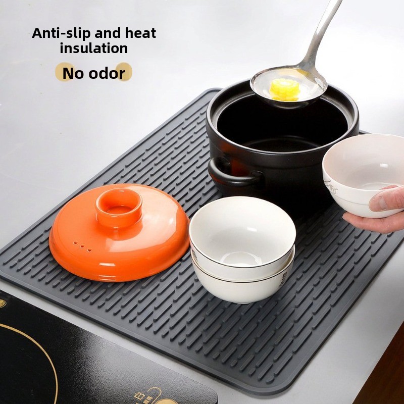 실리콘 식기 건조 매트 주방 카운터 배수 패드 내열 미 - Commercial Kitchen Floor Drain 리뷰 및 가격