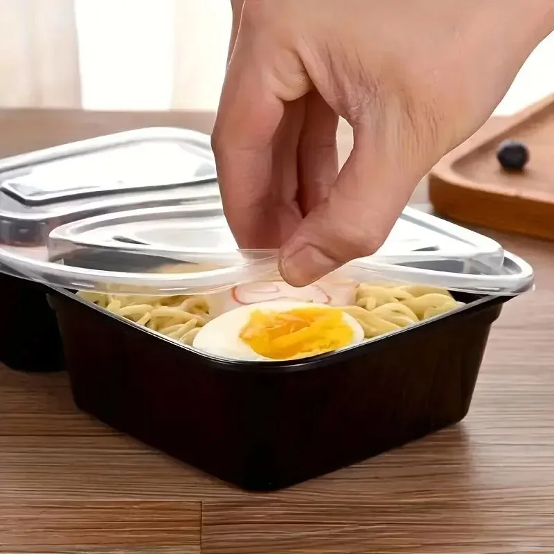 10 세트 뚜껑이 있는 일회용 식품 상자 전자레인지 식 - Commercial Kitchen Utensil Organizer 리뷰 및 가격