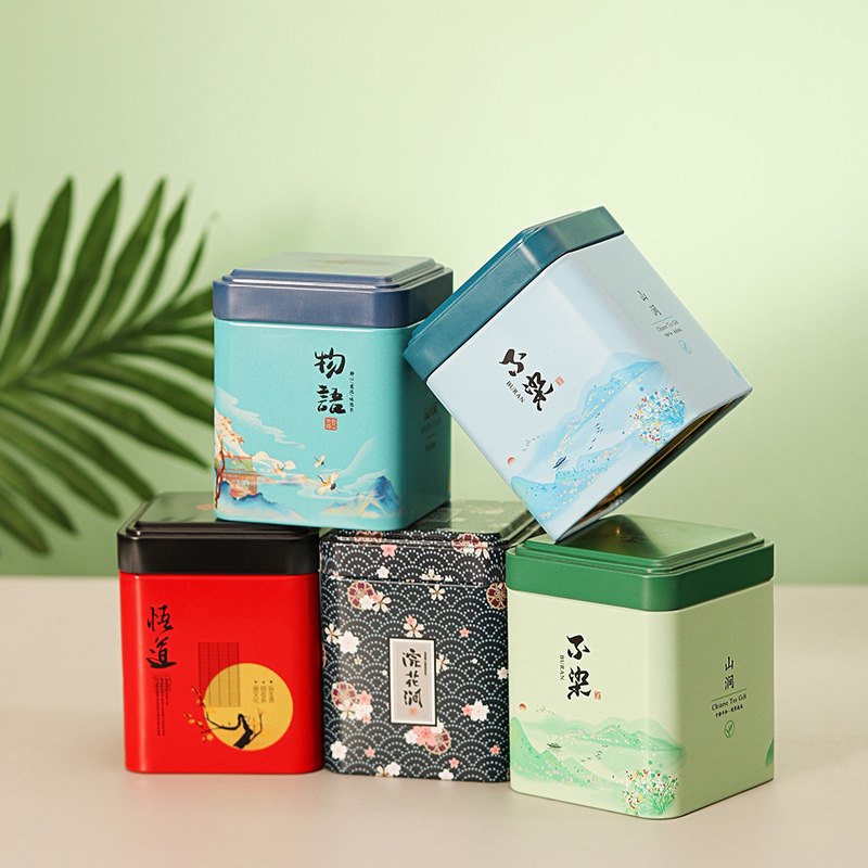 차 봉인 된 상자 주방 보관 용기 항아리 주석 광장 캔 - Commercial Kitchen Utensil Organizer 리뷰 및 가격