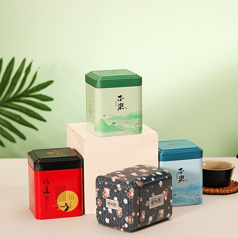 차 봉인 된 상자 주방 보관 용기 항아리 주석 광장 캔 - Commercial Kitchen Utensil Organizer 리뷰 및 가격